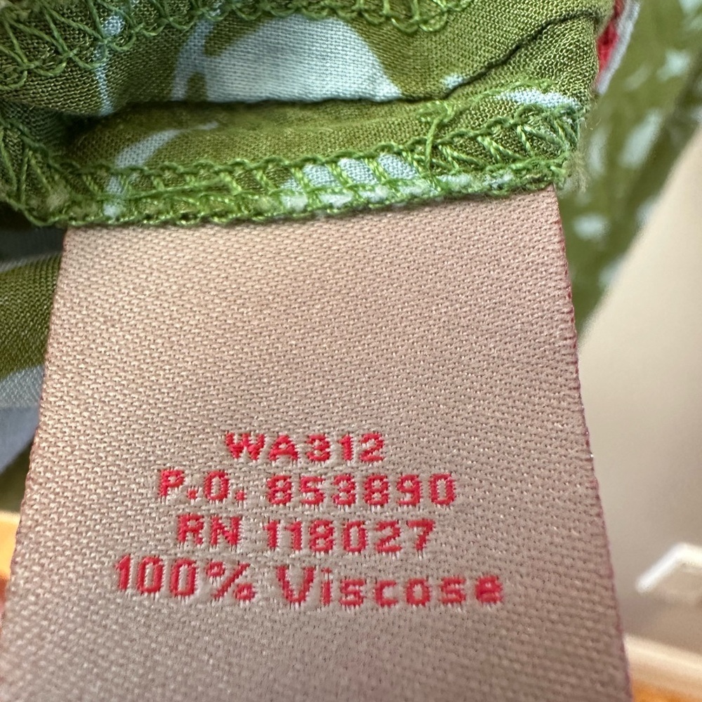 Boden Women Dress Size Collor Green/ Pink Reversible Summer Dress. Excellent - Picture 5 of 6
